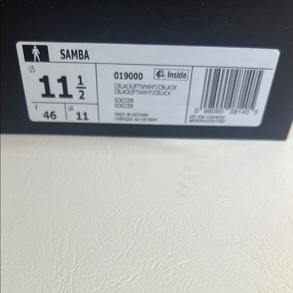 Adidas Black and White Sneakers with Gum Sole